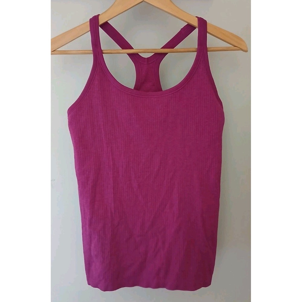 Lululemon Ebb To Street Tank Top Size 10 Quick Dry Seamless Ribbed Yoga Studio